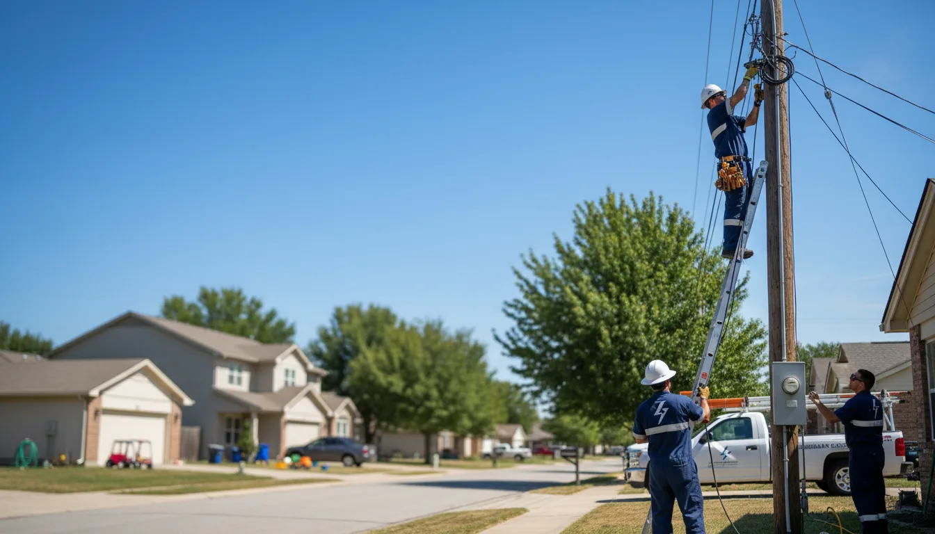 Residential electrician providing installation services in Bondville, VT